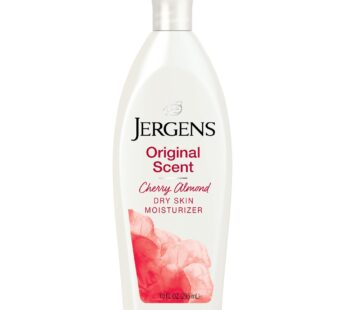 Jergens Original Scent Dry Skin Moisturizer with Cherry Almond Essence, 10 Ounces