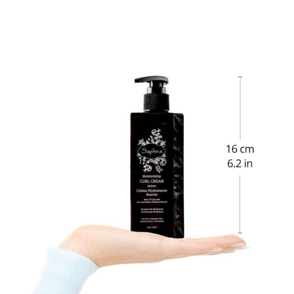 Saphira Moisturizing Curl Cream for Curly and Wavy Hair, Hair Moisturizer and Deep Conditioning for Shine and Bounce, Sulfate-Free, Paraben-Free, Vegan, 8.5 Ounce - Image 7