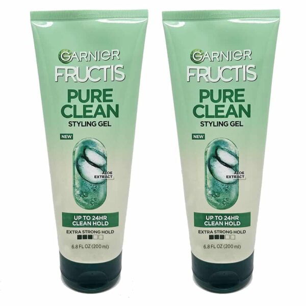 Garnier Fructis Style Pure Clean Styling Gel 6.8 oz (Pack of 2)
