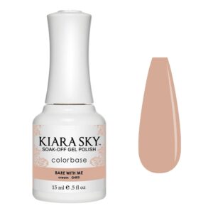 Kiara Sky Soak Off LED UV Gel Polish - Bare With Me - Nude Beige Sand Cover Color G403 - Image 1