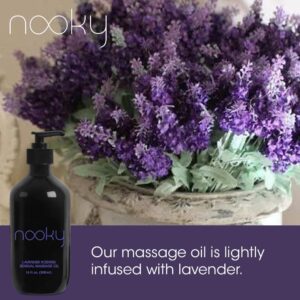 Nooky Lavender Massage Oil. with Essential and Jojoba Oils for Therapeutic Massaging 16 Ounce. - Image 5