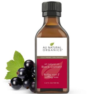 Au Natural Organics Black Currant Seed Oil ? Pure Cold Pressed Black Currant Seed Oil for Eczema, Hexane Free Oil for Immune System, Hair, Skin, Lip, Nails, Heart & Tissue Repair Support | 3.4oz 100ml - Image 1