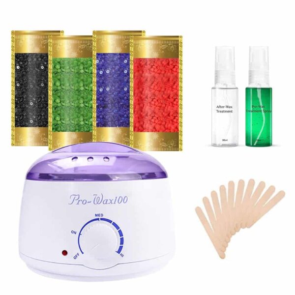 Wax Warmer, Portable Electric Hair Removal Kit for Facial &Bikini Area& Armpit- Melting Pot Hot Wax Heater Accessories Total Body Waxing Spa or Self-waxing Spa in Home for Girls & Women & Men - Image 8