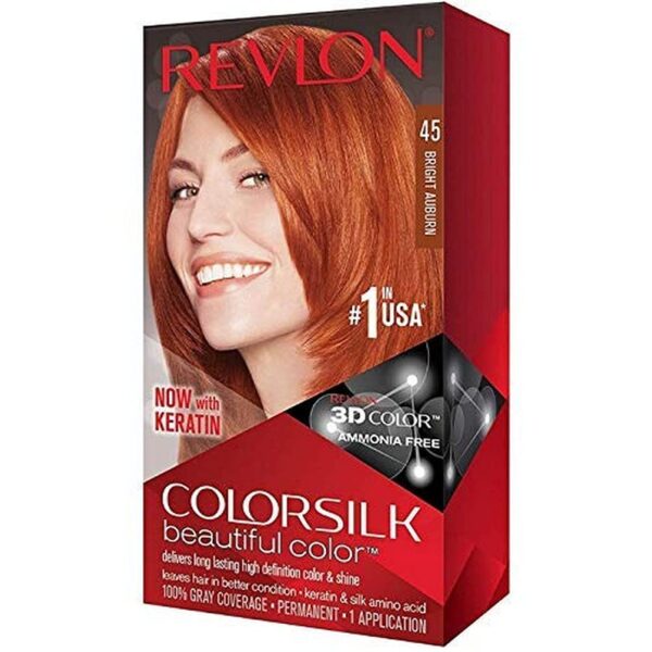 Revlon Colorsilk Haircolor, Bright Auburn, 4.4 Ounces (Pack of 3)