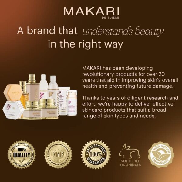 Makari Classic Skin Repairing and Clarifying Serum (1.35 fl oz) | Dark Spot Treatment Serum | Reuvenates Tone and Texture | Softens, Smoothens, and Brightens Skin | Recommended for All Skin Types - Image 6