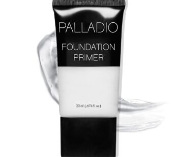 Palladio Foundation Primer, Lightweight and Velvety Primer with Aloe Vera and Chamomile, Wear Alone or As Foundation Base, Minimizes Fine Lines and Pores, Helps Makeup Last Longer, 0.674 oz