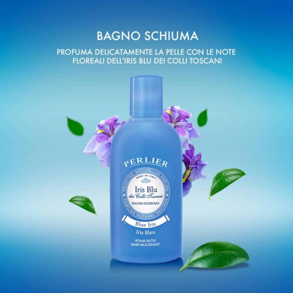Perlier Blue Iris Foam Bath - Natural & Calming Aromatherapy Bubble Bath For Women And Men - Rich Foaming Formula Provides Deep Moisturization And Hydration For All Skin Types (16.9 Fluid Oz.) - Image 2