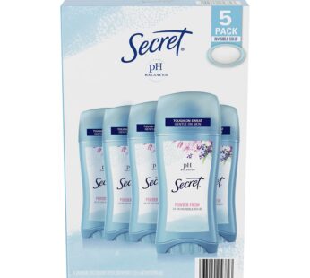 Secret Invisible Solid Deodorant, Powder Fresh (2.6 oz, 5 pk.)