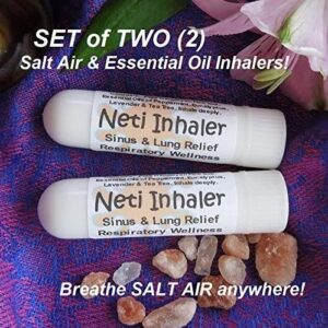 Urban ReLeaf NETI Salt Air Relief INHALERS! Set of Two (2) Sinus & Lung, Himalayan & Botanicals! Respiratory Wellness. Healing Aromatherapy. Energizing! Colds, Asthma, Cough, Bronchitis 100% Natural - Image 6