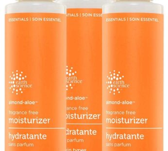 EARTH SCIENCE – Fragrance-Free Almond-Aloe Moisturizer (3 Pack, 5 fl. oz.)