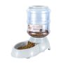 Flexzion Gravity Pet Feeder Food Dispenser (4-6 lb Size) for Dogs Cats Automatic Replenish Dry Food Storage Container Bowl for Small Medium Breed Dog Cat Animal Feeding Watering Fountain Supplies