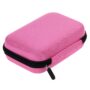 Hipiwe Hard Shell Essential Oil Carrying Case Holds 12 Bottles (Can hold 5ml, 10ml, &10ml Rollers) Travel Size Essential Oils Bag Organizer (Pink)
