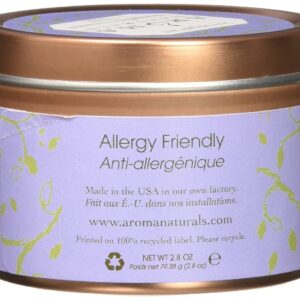 Aroma Naturals Tin Candle Lavender Essential Oil Natural Soy Scented, Tranquility, 2 Count - Image 3