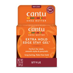 Cantu Extra Hold Edge Stay Gel with Shea Butter, 2.25 oz (Packaging May Vary) - Image 1