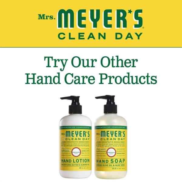 MRS. MEYER'S CLEAN DAY Hand Soap, Made with Essential Oils, Biodegradable Formula, Honeysuckle, 12.5 fl. oz - Image 4