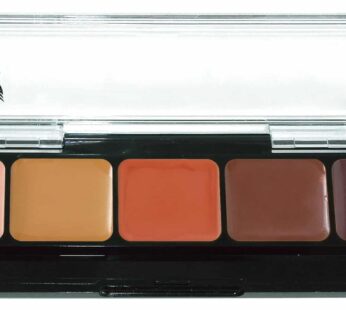Graftobian HD Glamour Cr?me Foundation Palette (Contour Dark) – High Definition 5 Color Makeup Palette, Cream Based Foundation Concealer and Contour Palette, Full Coverage – Dark or Deep Skin Shades
