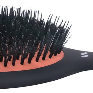 Spornette Large Luxury Cushion Boar And Nylon Bristle Oval Hair Brush (#LX-1) With A Soft Satin No-slip Handle Best Used For Styling, Smoothing All Hair Types, Wigs And Extensions for Women And Men - Image 3