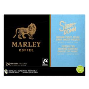 Marley Coffee Single Serve K Cup Compatible Capsules, Simmer Down Decaf, Swiss Water Process, Medium Roast, 96 Count - Image 5