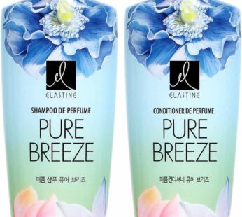 Elastine Perfumed Pure Breeze Hair Shampoo+Conditioner Set 600mlx2