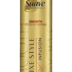 Suave Professionals Hairspray, Luxe Styling Infusion Smooth Anti-Humidity 8.5 oz - Image 1