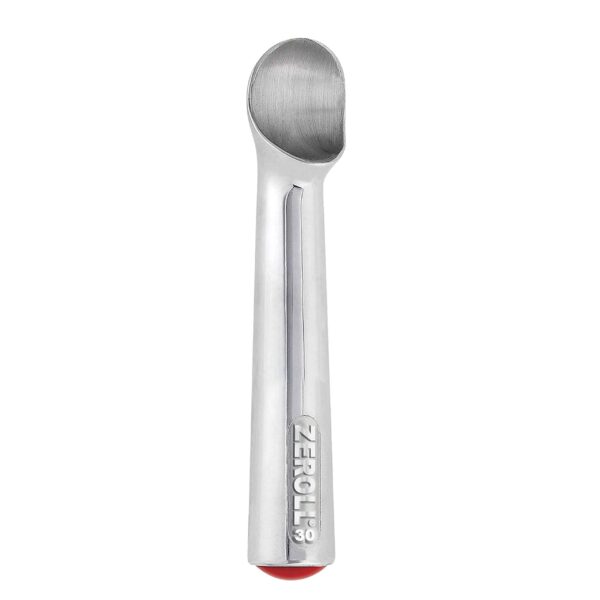 Zeroll Original Ice Cream Scoop Unique Liquid Filled Heat Conductive Handle Simple One-Piece Aluminum Design Easy Release, 1-Ounce, Silver - Image 3