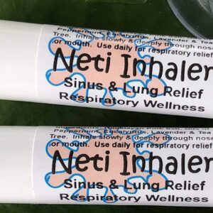 Urban ReLeaf NETI Salt Air Relief INHALERS! Set of Two (2) Sinus & Lung, Himalayan & Botanicals! Respiratory Wellness. Healing Aromatherapy. Energizing! Colds, Asthma, Cough, Bronchitis 100% Natural - Image 1