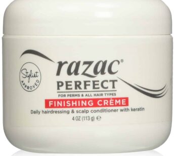 Razac Perfect for Perms Finishing Creme Daily Hairdressing and Scalp Conditioner, 4 Ounce