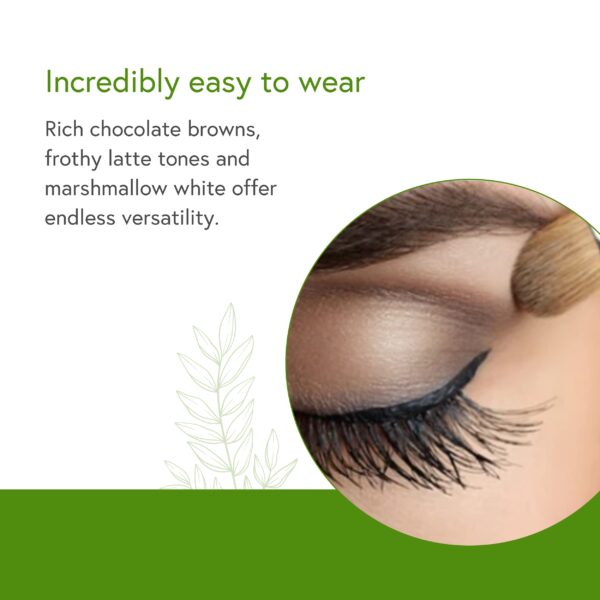 Honeybee Gardens Hot Chocolate Eye Shadow Palette, Clean and Bold, 4 Highly Pigmented Colors With Long Lasting Luxe Finish, Vegan, Cruelty-Free, Gluten-Free, and Paraben-Free, Net Wt 1.3g Each - Image 3