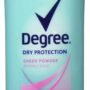 Degree Sheer Powder Antiperspirant Deodorant Stick, 2.6 oz (Pack of 4)