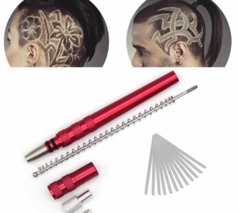 AHIER Hair Razor Pen, Hair Tattoo Trim Styling Face Eyebrow Shaping Device, Engraved Pen with 20 Blades, DIY Hair Styling Eyebrows Beards Razor Tool (pen with blade)