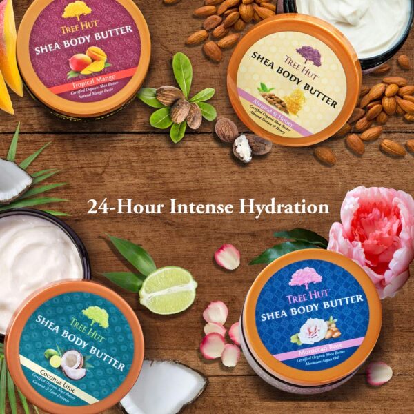 Tree Hut 24 Hour Intense Hydrating Shea Body Butter, Coconut Lime, 7 Ounce - Image 5
