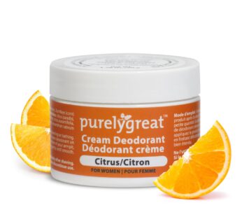 Purelygreat Aluminum-Free Deodorant Cream, Citrus Scent, 1.76oz