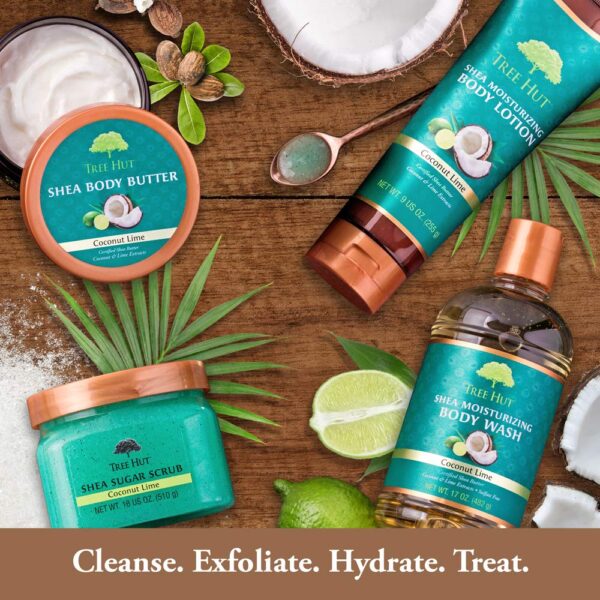 Tree Hut 24 Hour Intense Hydrating Shea Body Butter, Coconut Lime, 7 Ounce - Image 6