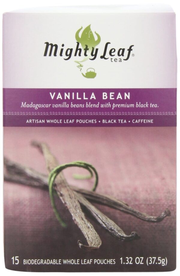 Mighty Leaf Black Tea, Vanilla Bean, 15 Pouches (Pack of 3) - Image 3