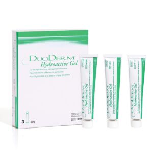 ConvaTec DuoDERM Hydroactive Sterile Gel, 30 Grams Tube for Management of Partial and Full-Thickness Wounds, Aids Autolytic Debridement, 187987, Box of 3 Tubes - Image 1