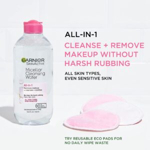 Garnier SkinActive Micellar Cleansing Water, For All Skin Types, 3.4 fl; oz., 3 Count - Image 2