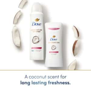 Dove Advanced Care Antiperspirant Deodorant Dry Spray Caring Coconut to help your skin barrier repair after shaving 72hour odor control and all-day sweat protection for soft, resilient underarms 3.8oz - Image 2