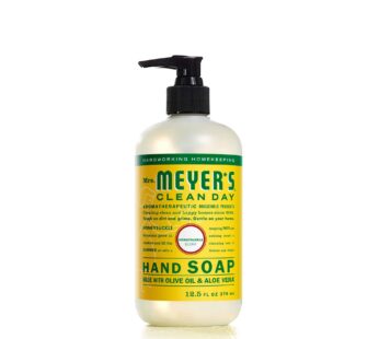 MRS. MEYER’S CLEAN DAY Hand Soap, Made with Essential Oils, Biodegradable Formula, Honeysuckle, 12.5 fl. oz