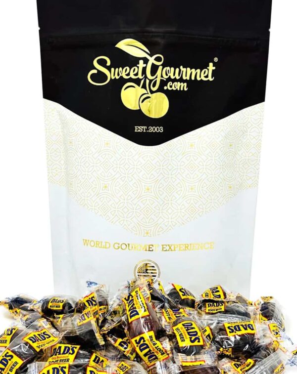 Dad's Wrapped Rootbeer Barrels | Hard Candy | Old Fashioned Bulk candies | 1 pound