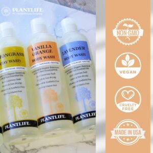 Plantlife Patchouli Body Wash - GMO and Gluten Free Gentle and Moisturizing Body Wash That Contains Only Ingredients Straight from Nature - Made in the USA 14 oz - Image 3