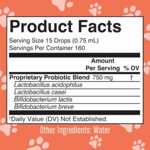 MaryRuth Organics Dog Probiotic, USDA Organic Probiotic for Dogs, Dog Probiotic for Digestive Support, Supplement for Gut Health & Beneficial Bacteria, Vegan, Non-GMO, Gluten Free, 4 Fl Oz - Image 4