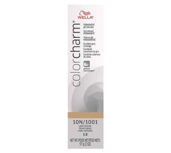 COLORCHARM Permanent Gel Hair Color for Gray Coverage, 10N Satin Blonde