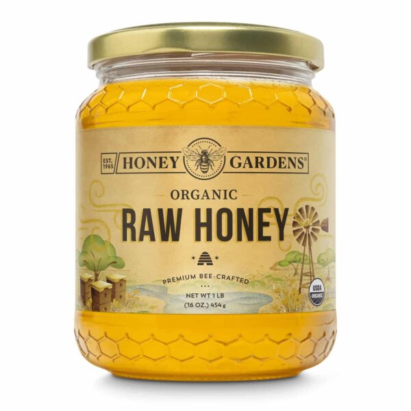 Honey Gardens Apiaries - Apitherapy Raw Honey Organic Original - 16 oz.