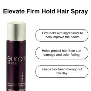 Eufora Elevate Firm Hold Workable Finishing Hair Spray 2 oz - Image 2