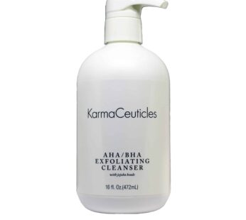 KarmaCeuticles AHA BHA Exfoliating Cleanser 16Oz Exfoliating Cleanser Improves Circulation In The Skin For A Radiant And Healthy Glow