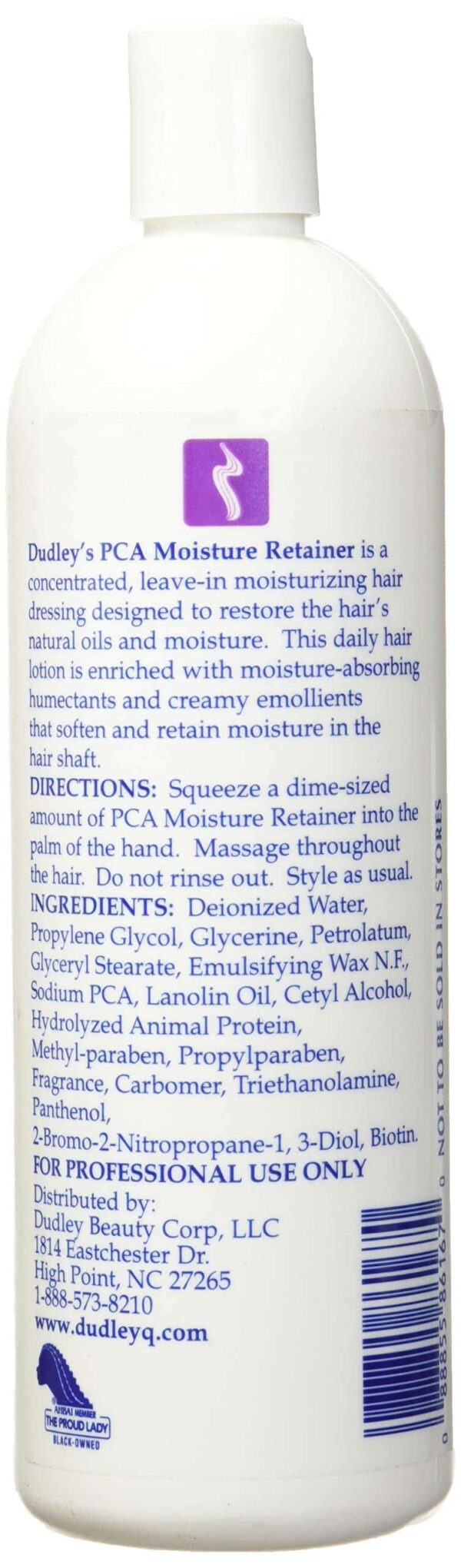 Dudley's Pca Moisture Retainer Moisturizer for Unisex, 16 Ounce - Image 2