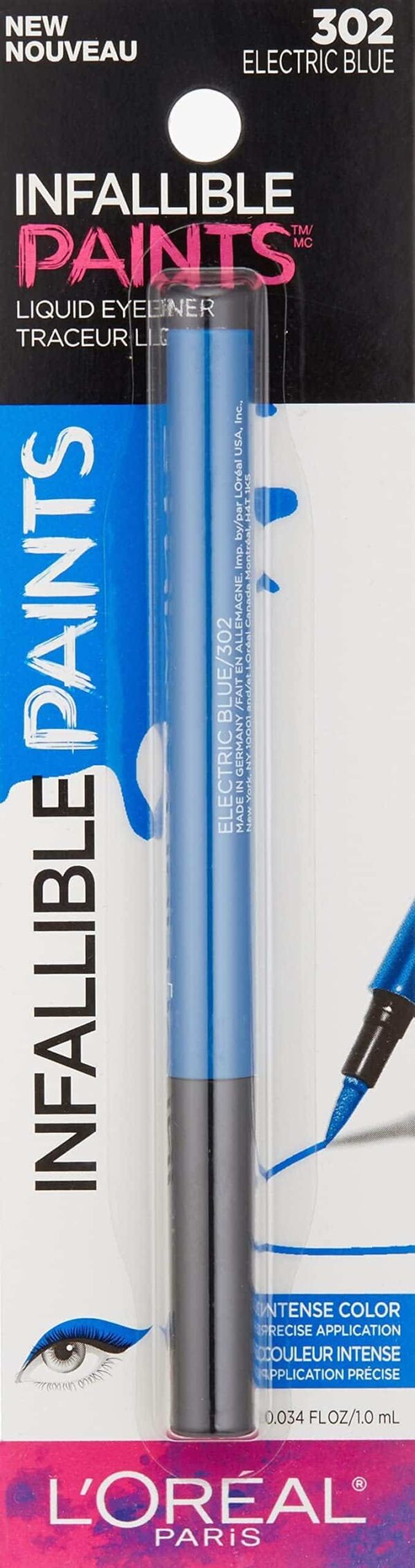 L'Or?al Paris Infallible Paints Eyeliner, Electric Blue, 0.034 fl. oz. - Image 7