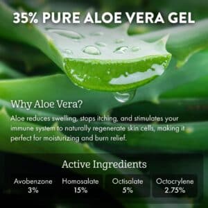 Aloe Up Sport Continuous Spray Sunscreen SPF 50 - Broad Spectrum UVA/UVB Sunscreen Protector for Face and Body - With Aloe Vera Gel - Fast Absorbing Sheer Formula - Reef Safe - Fragrance-Free - 6 Oz - Image 3