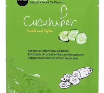 Celavi Essence Facial Mask Paper Sheet Korea Skin Care Moisturizing 12 Pack (Cucumber)