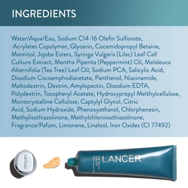 Lancer Skincare The Method: Cleanse Face Cleanser, Daily Face Wash with Salicylic Acid, Oily or Congested Skin, 4.05 Fluid Ounces - Image 2